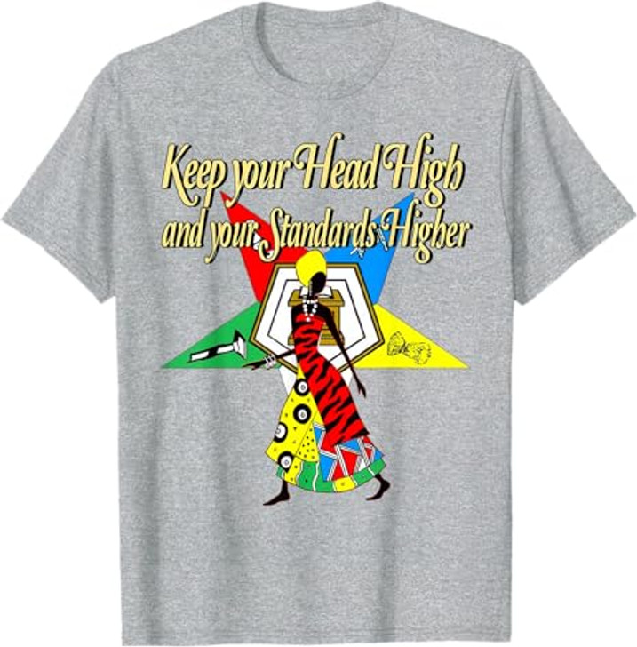 Order Of The Eastern Star Pride OES Keep Your Head High Diva T-Shirt