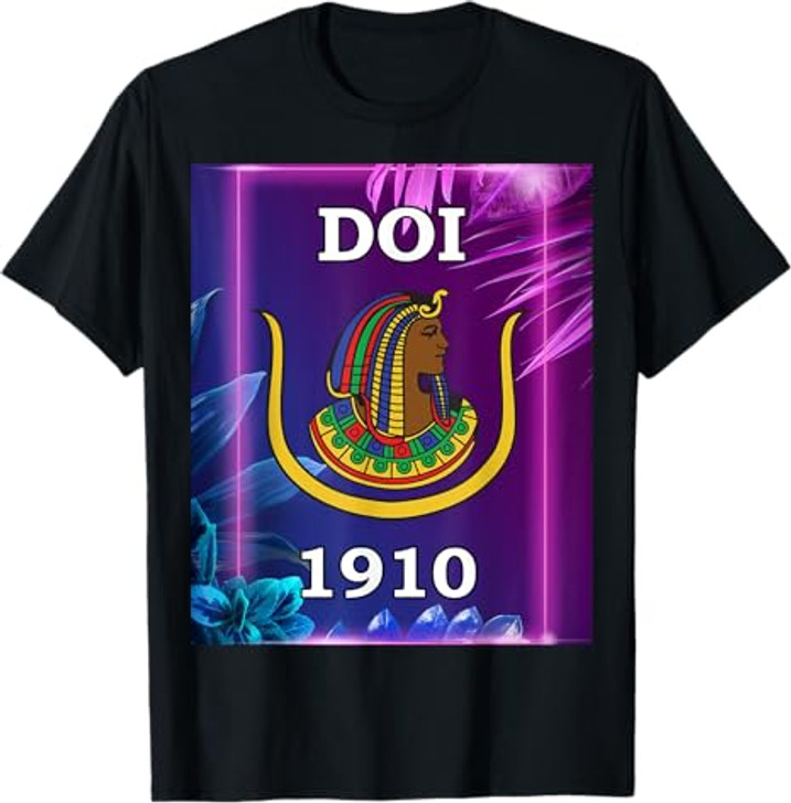 Daughters of Isis DOI 1910 PHA OES Prince Hall Purple Style T-Shirt