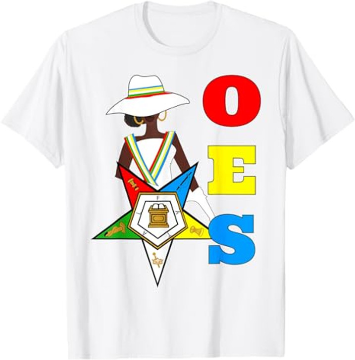 OES Sister Hats & Ribbon the Eastern Star Equality Day T-Shirt