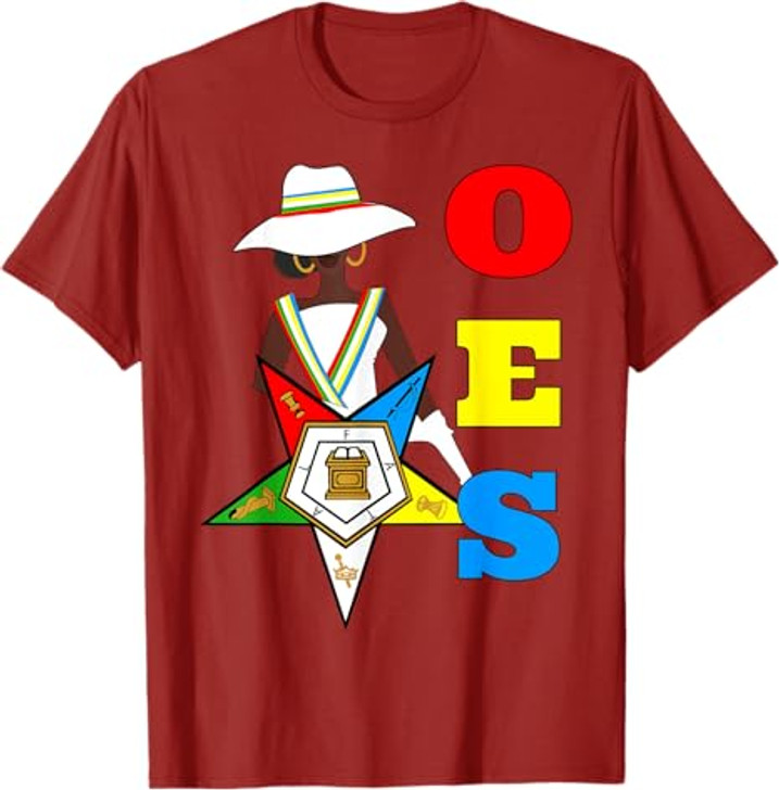 OES Sister Hats & Ribbon the Eastern Star Equality Day T-Shirt