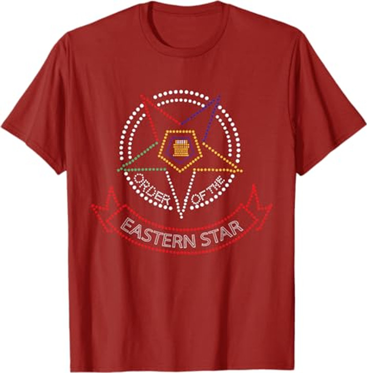 OES Star Symbol Order the Eastern Star Parents Christmas T-Shirt