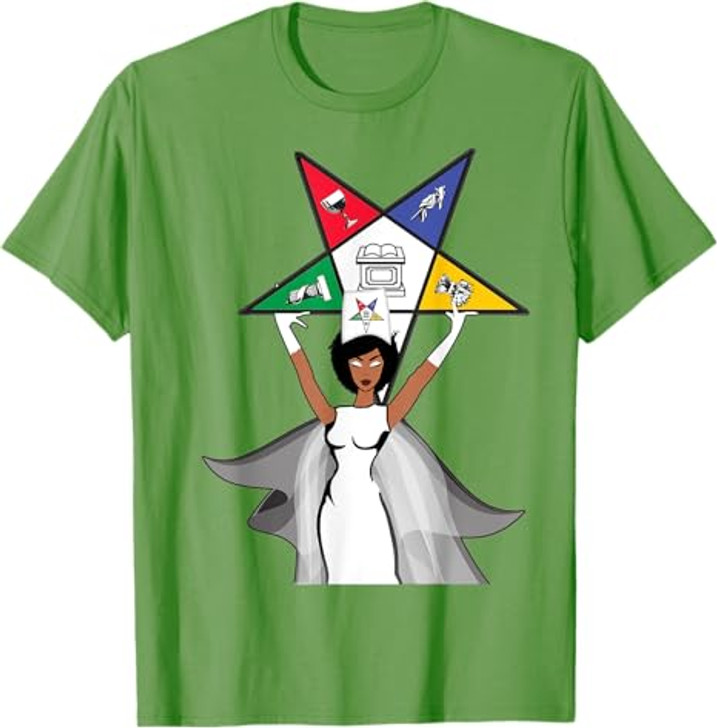 Order Of The Eastern Star OES Diva Fatal Sistar of Color T-Shirt