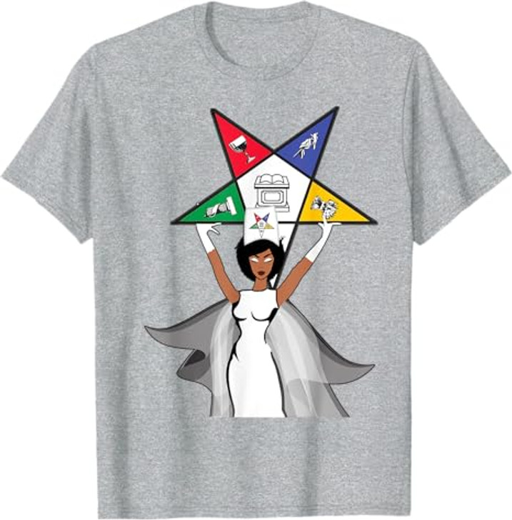 Order Of The Eastern Star OES Diva Fatal Sistar of Color T-Shirt