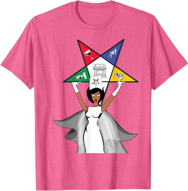Order Of The Eastern Star OES Diva Fatal Sistar of Color T-Shirt
