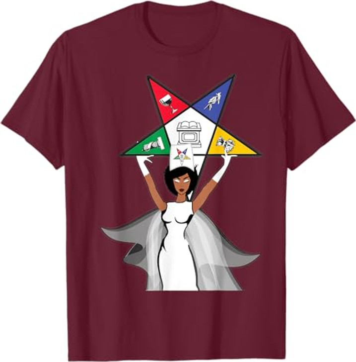 Order Of The Eastern Star OES Diva Fatal Sistar of Color T-Shirt