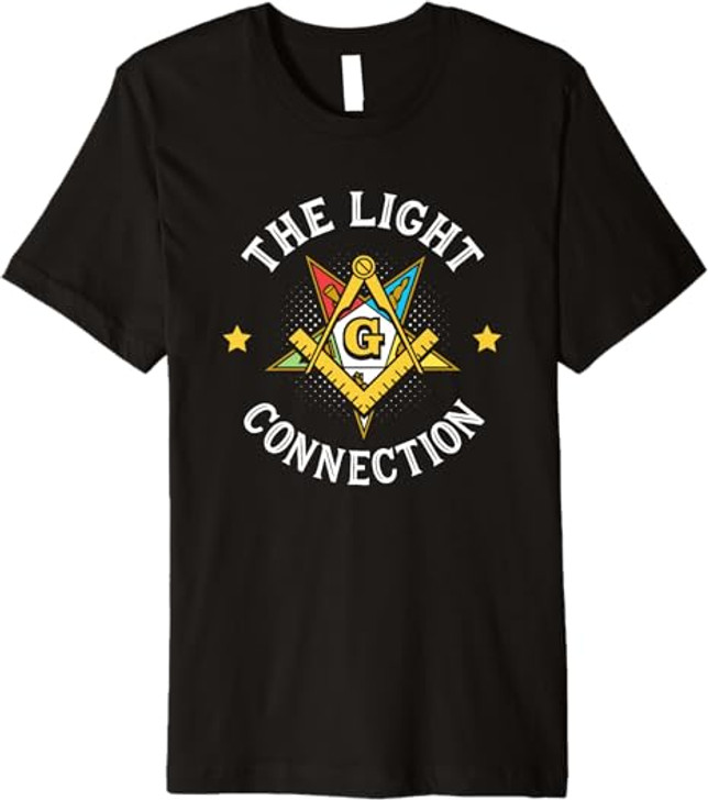 Light Connection OES Masonry Masonic Freemason Freemasonry Premium T-Shirt