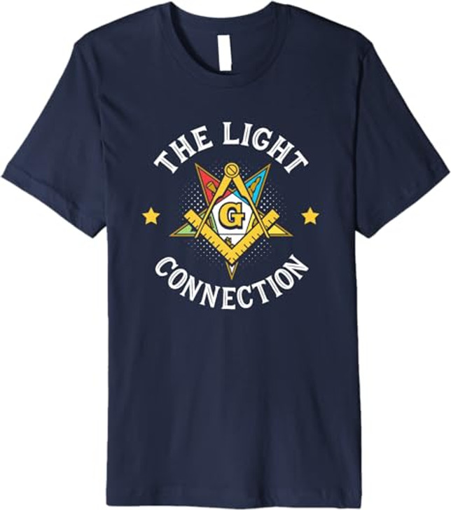 Light Connection OES Masonry Masonic Freemason Freemasonry Premium T-Shirt