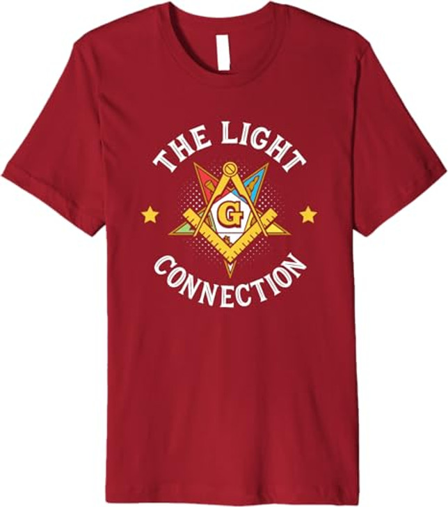 Light Connection OES Masonry Masonic Freemason Freemasonry Premium T-Shirt