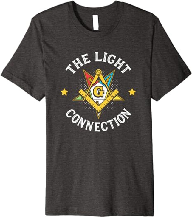 Light Connection OES Masonry Masonic Freemason Freemasonry Premium T-Shirt