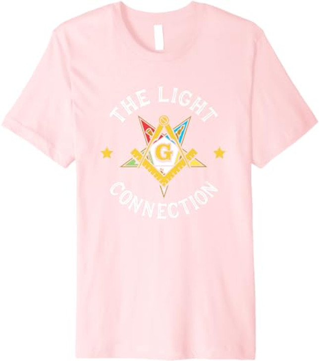 Light Connection OES Masonry Masonic Freemason Freemasonry Premium T-Shirt