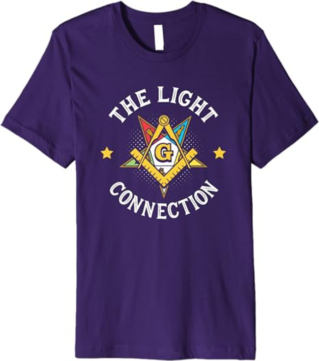 Light Connection OES Masonry Masonic Freemason Freemasonry Premium T-Shirt