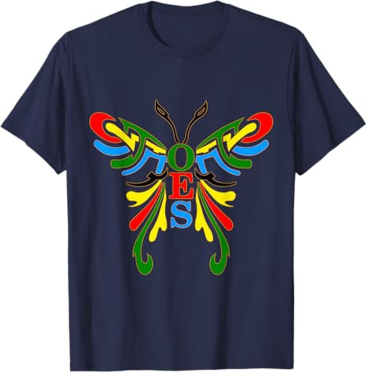 OES Butterfly Color of the Eastern Star Christmas T-Shirt