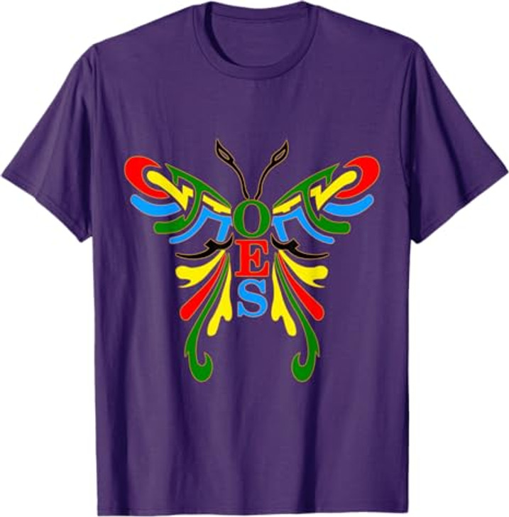 OES Butterfly Color of the Eastern Star Christmas T-Shirt