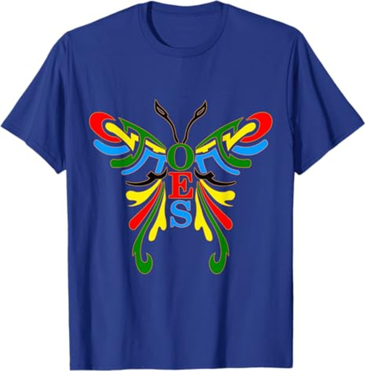 OES Butterfly Color of the Eastern Star Christmas T-Shirt
