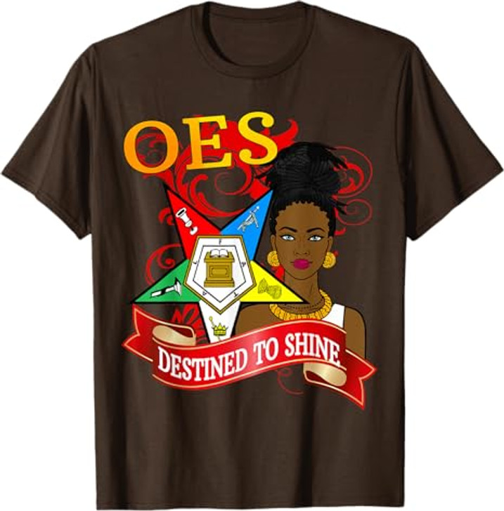 Order Of The Eastern Star Diva OES Emblem Mason Logo Sistar T-Shirt
