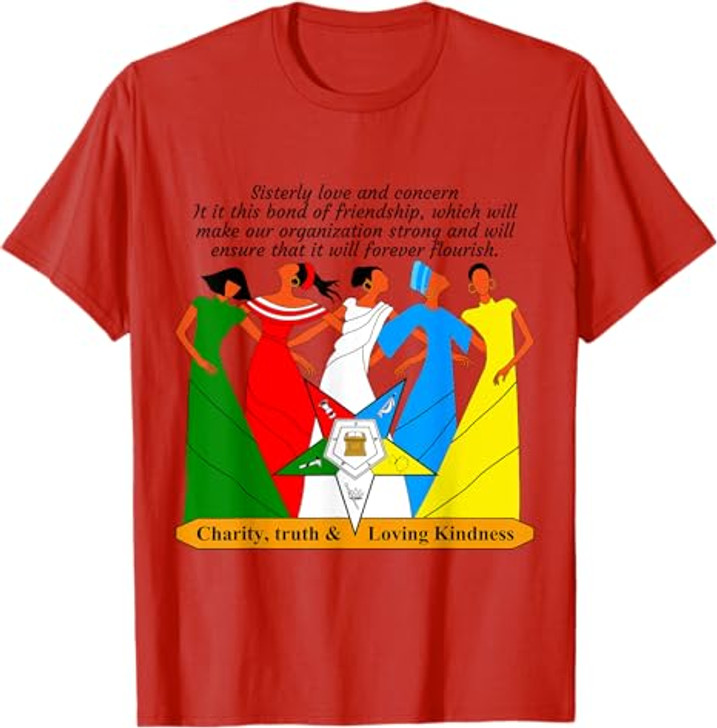 OES Sisterly Love & Concern Charity Truth & Loving Kindness T-Shirt