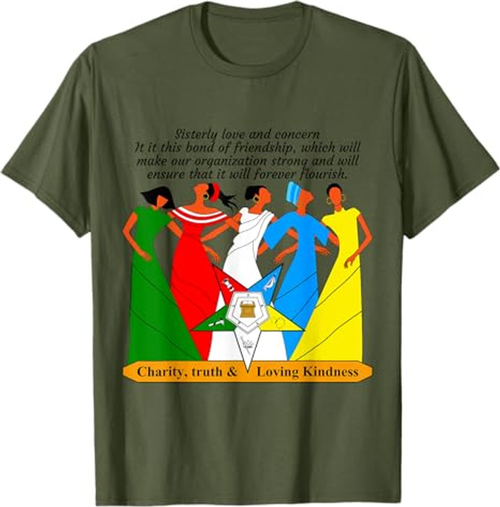 OES Sisterly Love & Concern Charity Truth & Loving Kindness T-Shirt
