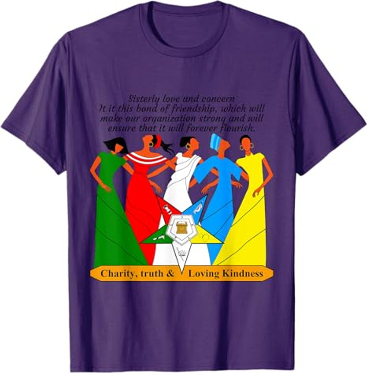 OES Sisterly Love & Concern Charity Truth & Loving Kindness T-Shirt