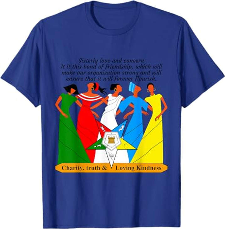 OES Sisterly Love & Concern Charity Truth & Loving Kindness T-Shirt