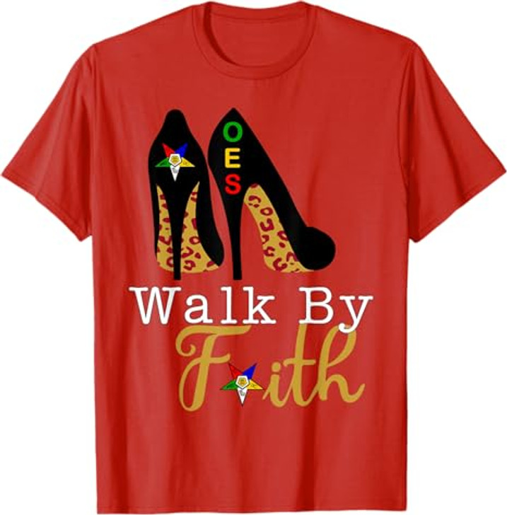 OES High Heels Platform Leopard Sisters Star Walk By Faith T-Shirt