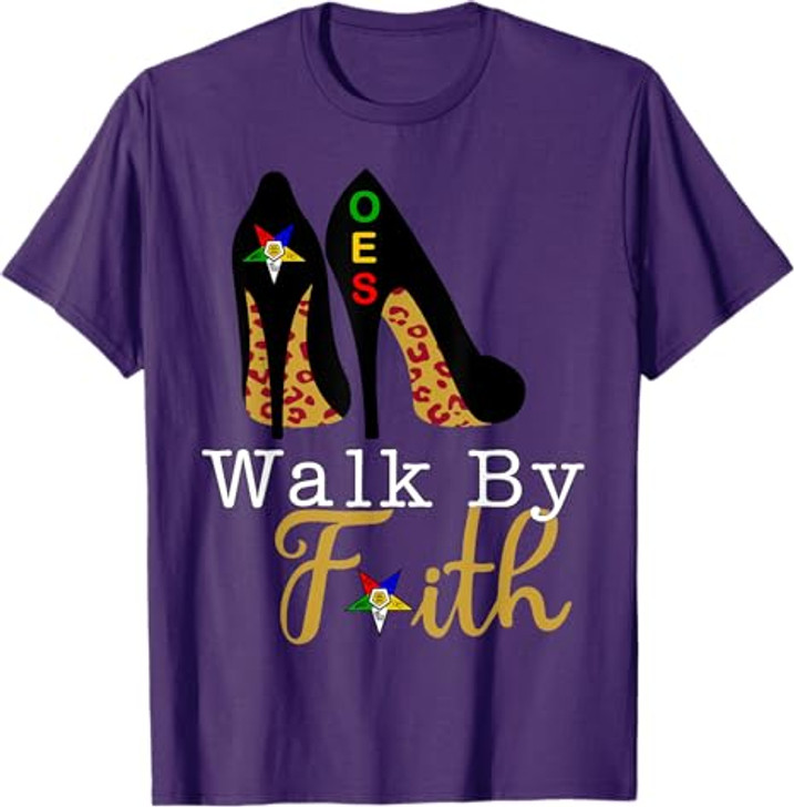 OES High Heels Platform Leopard Sisters Star Walk By Faith T-Shirt