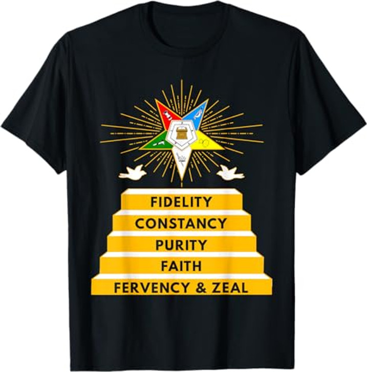 OES Star Fidelity Constancy Purity Faith Fervency & Zeal T-Shirt
