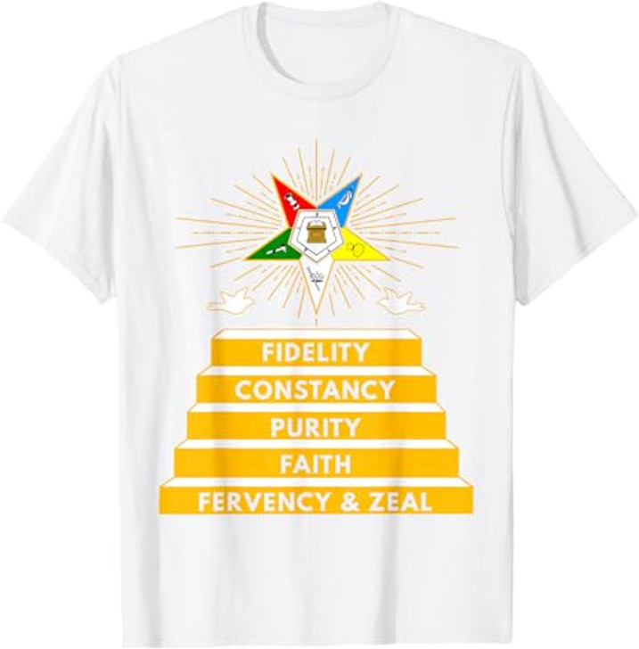 OES Star Fidelity Constancy Purity Faith Fervency & Zeal T-Shirt