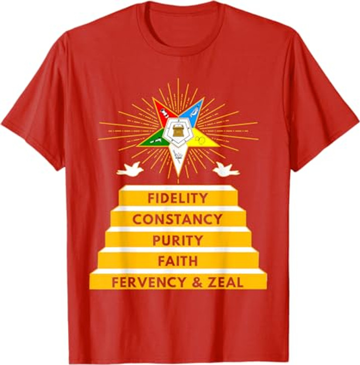 OES Star Fidelity Constancy Purity Faith Fervency & Zeal T-Shirt