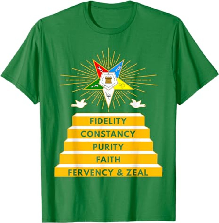 OES Star Fidelity Constancy Purity Faith Fervency & Zeal T-Shirt