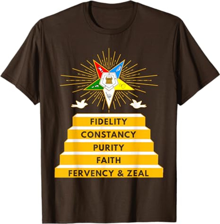 OES Star Fidelity Constancy Purity Faith Fervency & Zeal T-Shirt