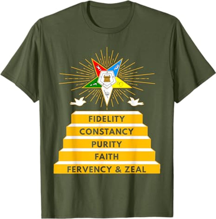 OES Star Fidelity Constancy Purity Faith Fervency & Zeal T-Shirt