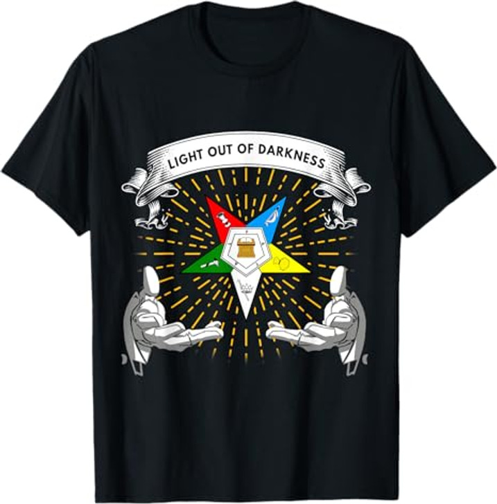 OES Light Out Of Darkness Sis Bro Order of the Eastern Star T-Shirt