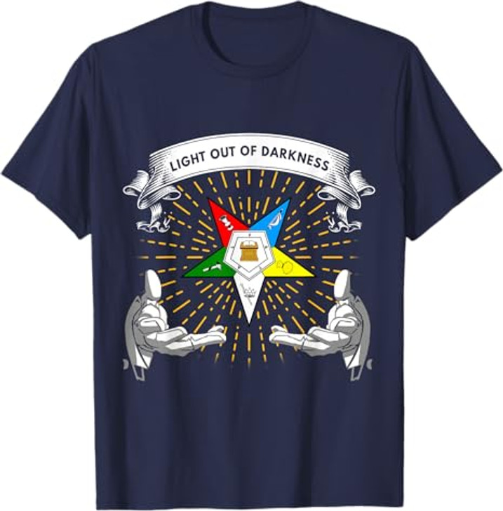 OES Light Out Of Darkness Sis Bro Order of the Eastern Star T-Shirt