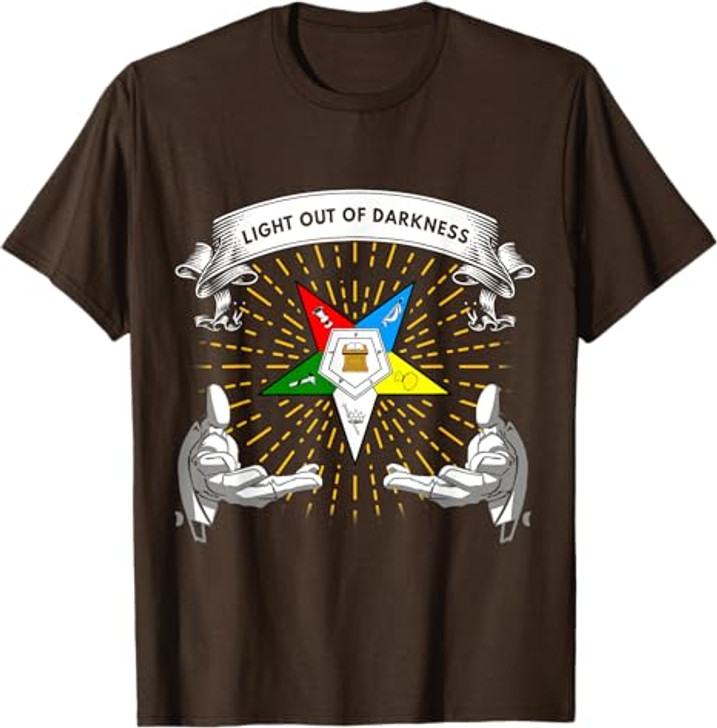 OES Light Out Of Darkness Sis Bro Order of the Eastern Star T-Shirt