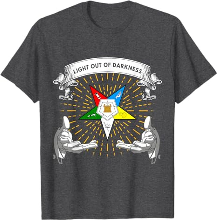 OES Light Out Of Darkness Sis Bro Order of the Eastern Star T-Shirt