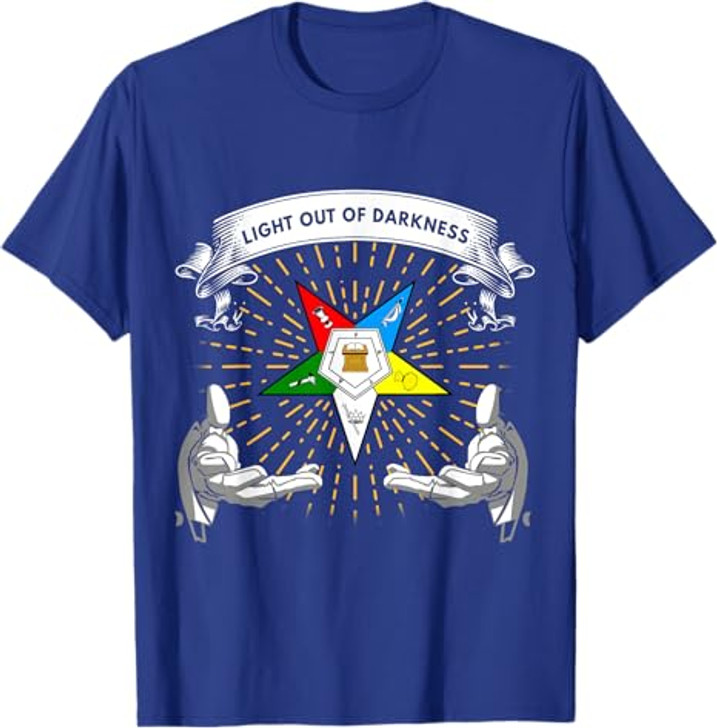 OES Light Out Of Darkness Sis Bro Order of the Eastern Star T-Shirt