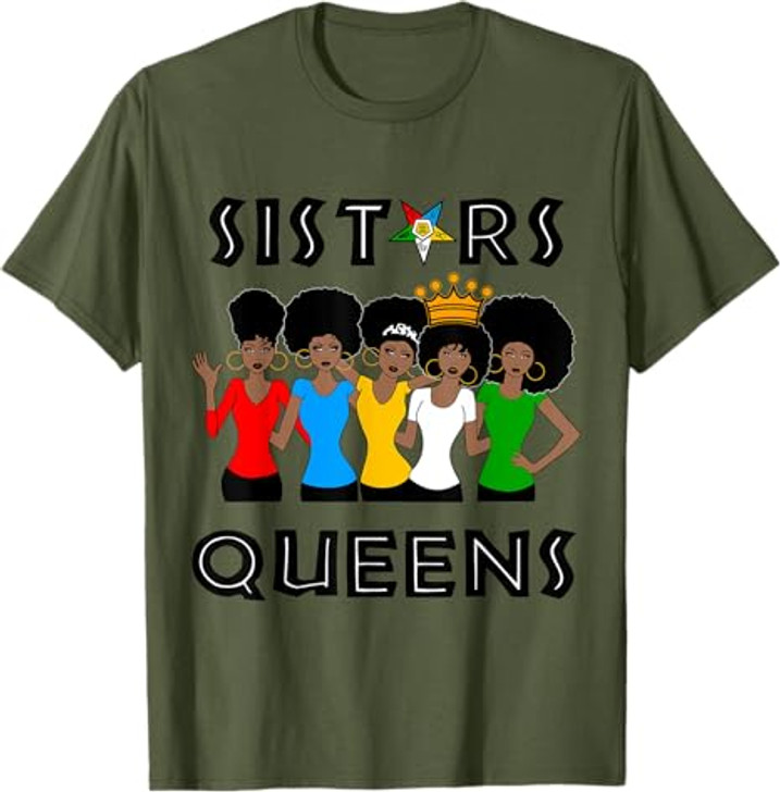 OES Sisters Queen Beautiful Crown Order of the Eastern Star T-Shirt