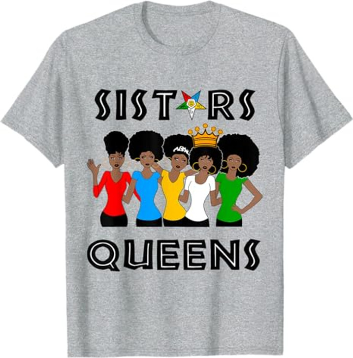 OES Sisters Queen Beautiful Crown Order of the Eastern Star T-Shirt