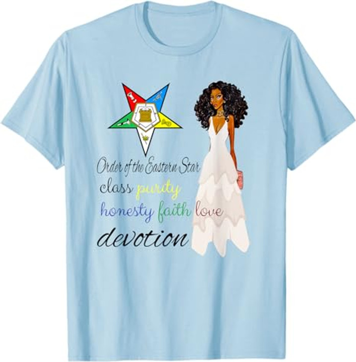 Order Of The Eastern Star OES Class Devotion Purity Diva T-Shirt