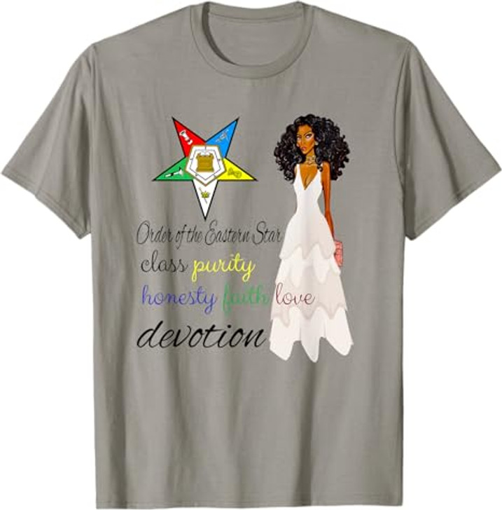 Order Of The Eastern Star OES Class Devotion Purity Diva T-Shirt