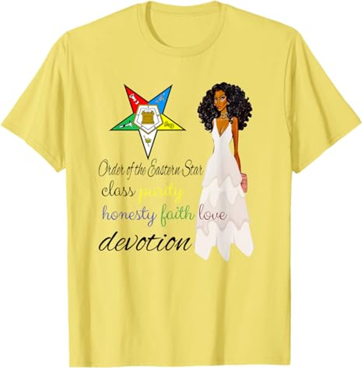 Order Of The Eastern Star OES Class Devotion Purity Diva T-Shirt