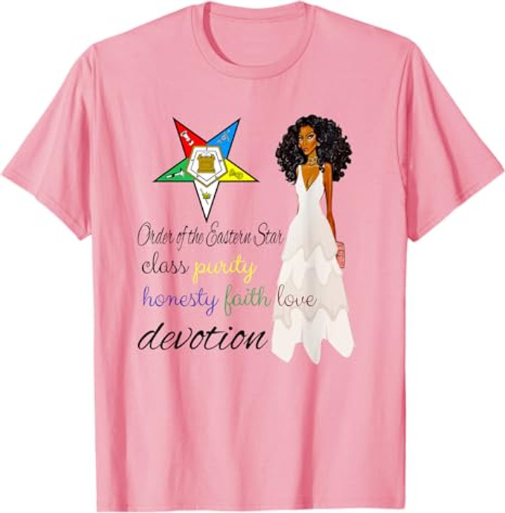 Order Of The Eastern Star OES Class Devotion Purity Diva T-Shirt