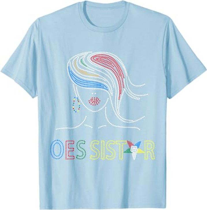 OES Sisters Dot Print Beautiful Order of the Eastern Star T-Shirt