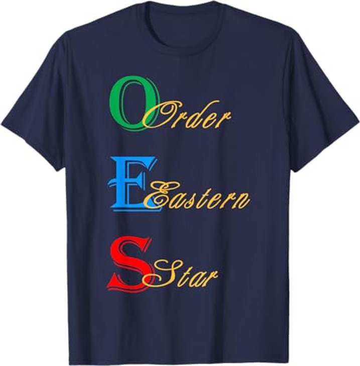 OES Words Sister Brother Beautiful Order of the Eastern Star T-Shirt