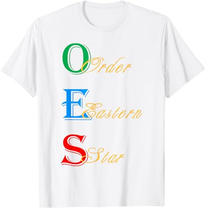 OES Words Sister Brother Beautiful Order of the Eastern Star T-Shirt