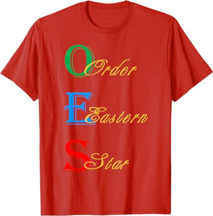OES Words Sister Brother Beautiful Order of the Eastern Star T-Shirt