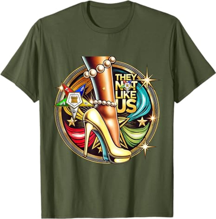 They Ain't Us OES Pearl High Heels Platform Yellow Sisters T-Shirt