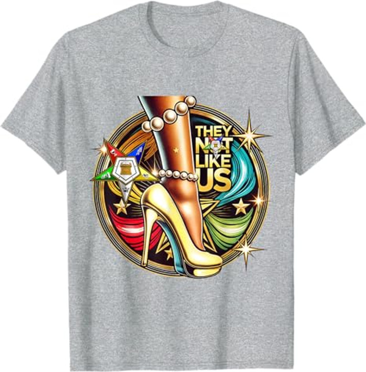 They Ain't Us OES Pearl High Heels Platform Yellow Sisters T-Shirt