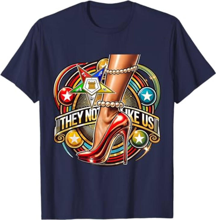 They Ain't Us OES Pearl High Heels Platform Red Sisters T-Shirt
