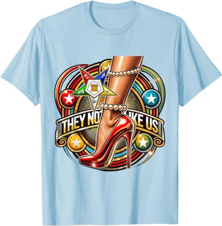 They Ain't Us OES Pearl High Heels Platform Red Sisters T-Shirt